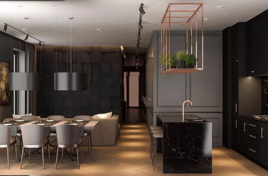 极简黑色家居,打造睿智生活空间-1