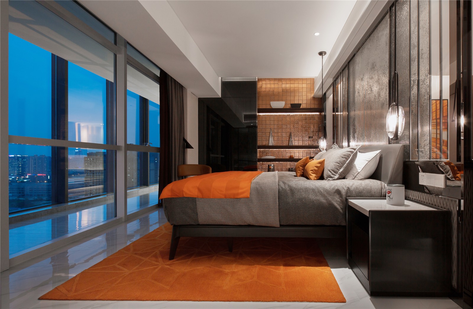 69㎡现代个性酷雅样板间  天艺陈设-10