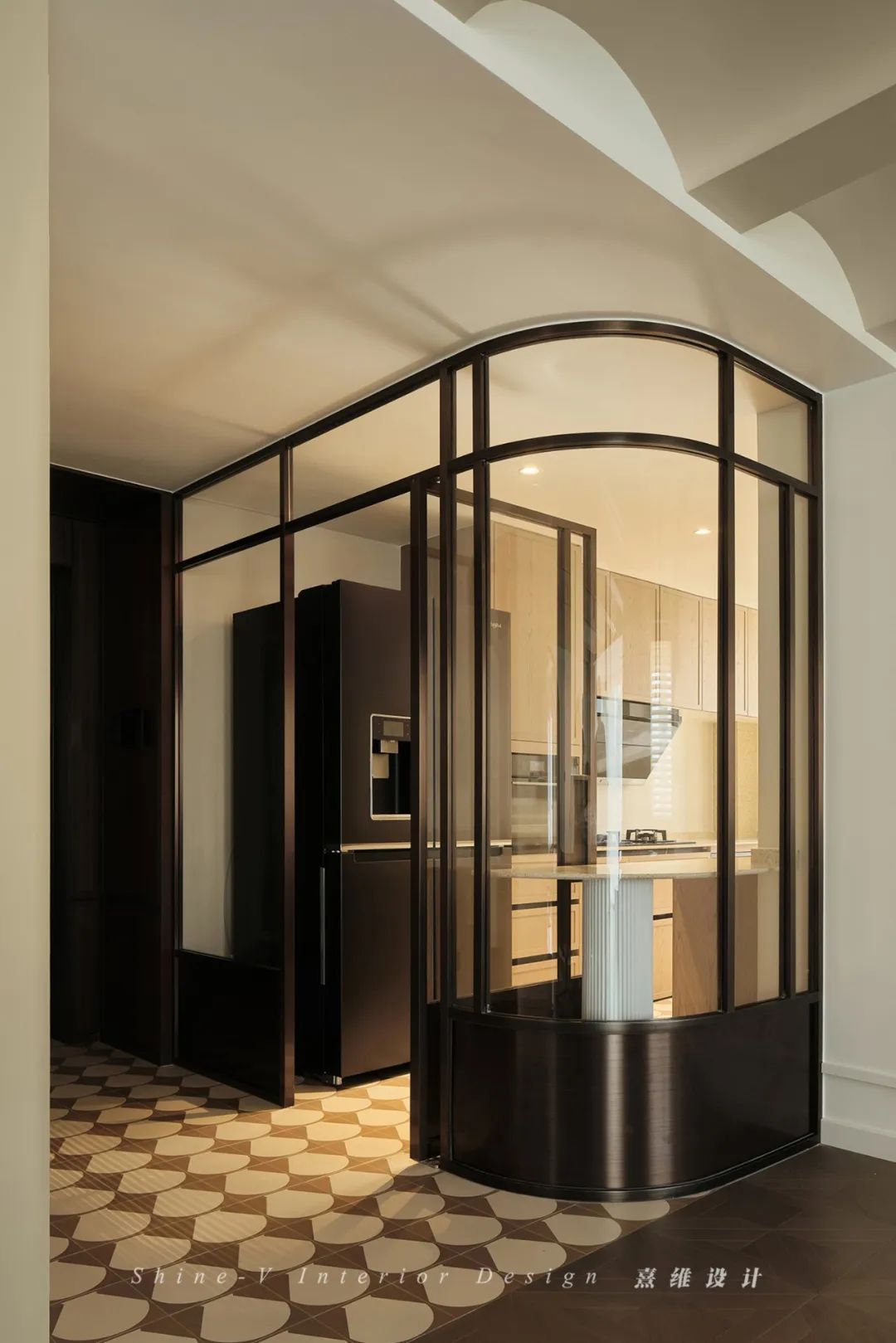 悦己 · 复古波浪吊顶咖啡厅之家丨中国南京丨熹维设计-12