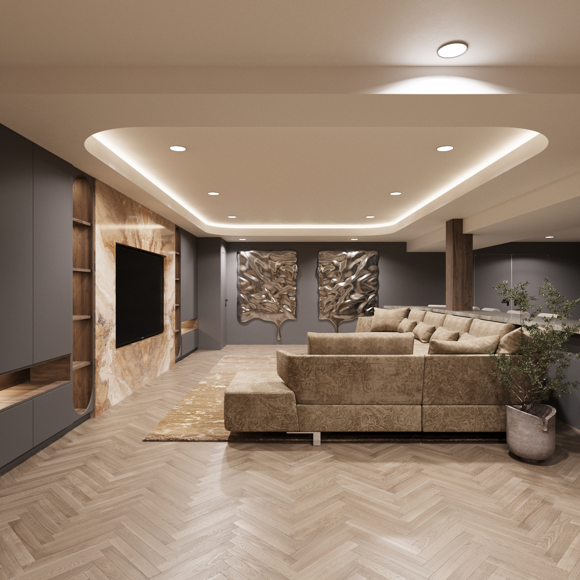 费城地下室室内设计丨美国-2