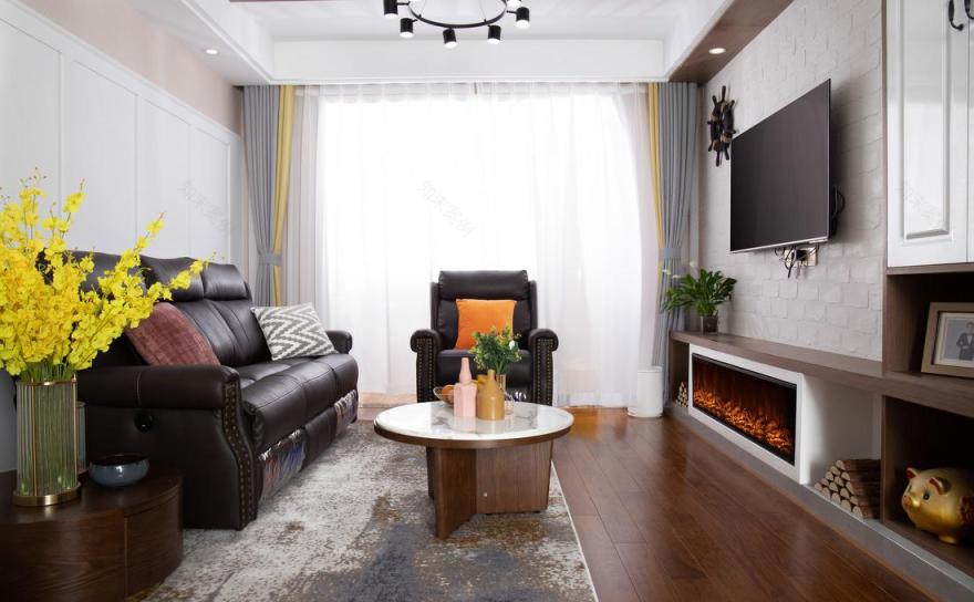 浪漫美式公寓设计丨一鸣空间设计-0