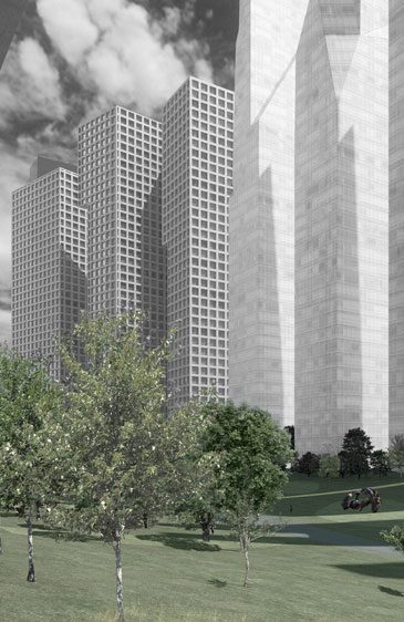 纽约哈德逊广场开发设计方案丨巴林哈德丨史蒂文·霍尔建筑事务所-7