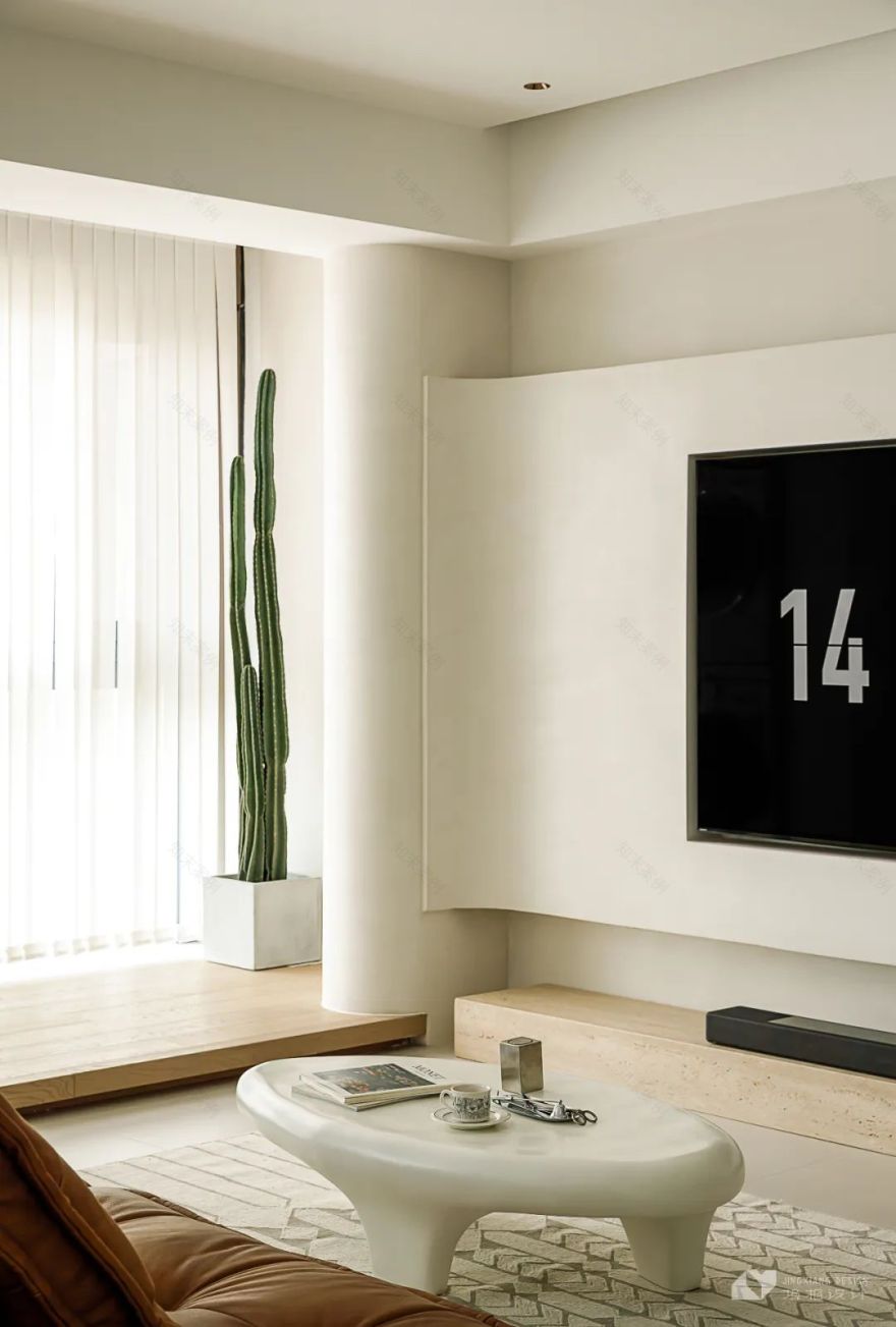 璞境 · 简约奶油侘寂风,纯净空间的艺术探索丨中国深圳丨深圳境相设计-8