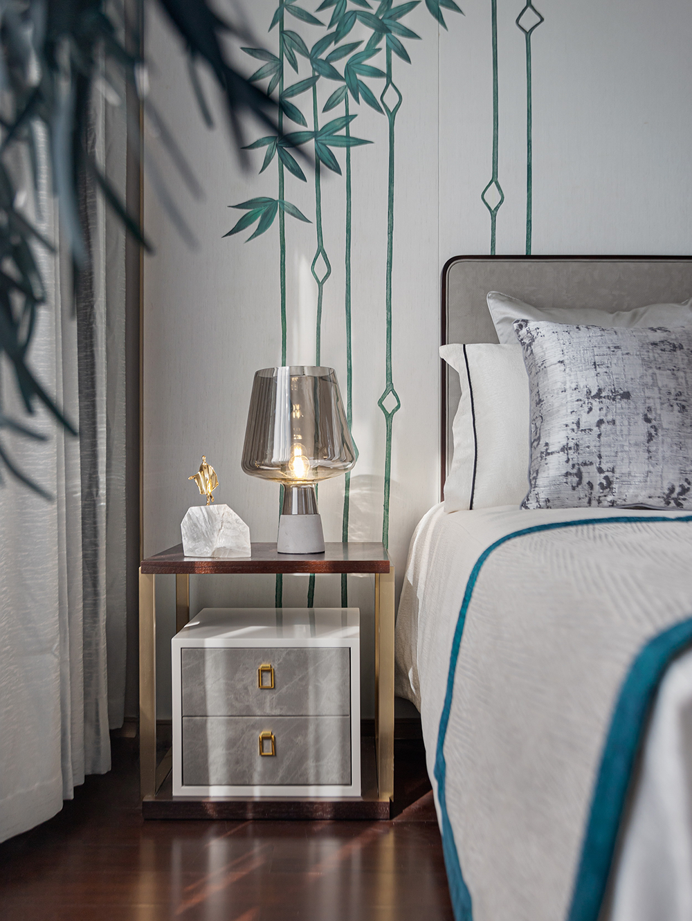 蓝光·雍锦湾中式雅奢样板房,演绎现代东方美学-47