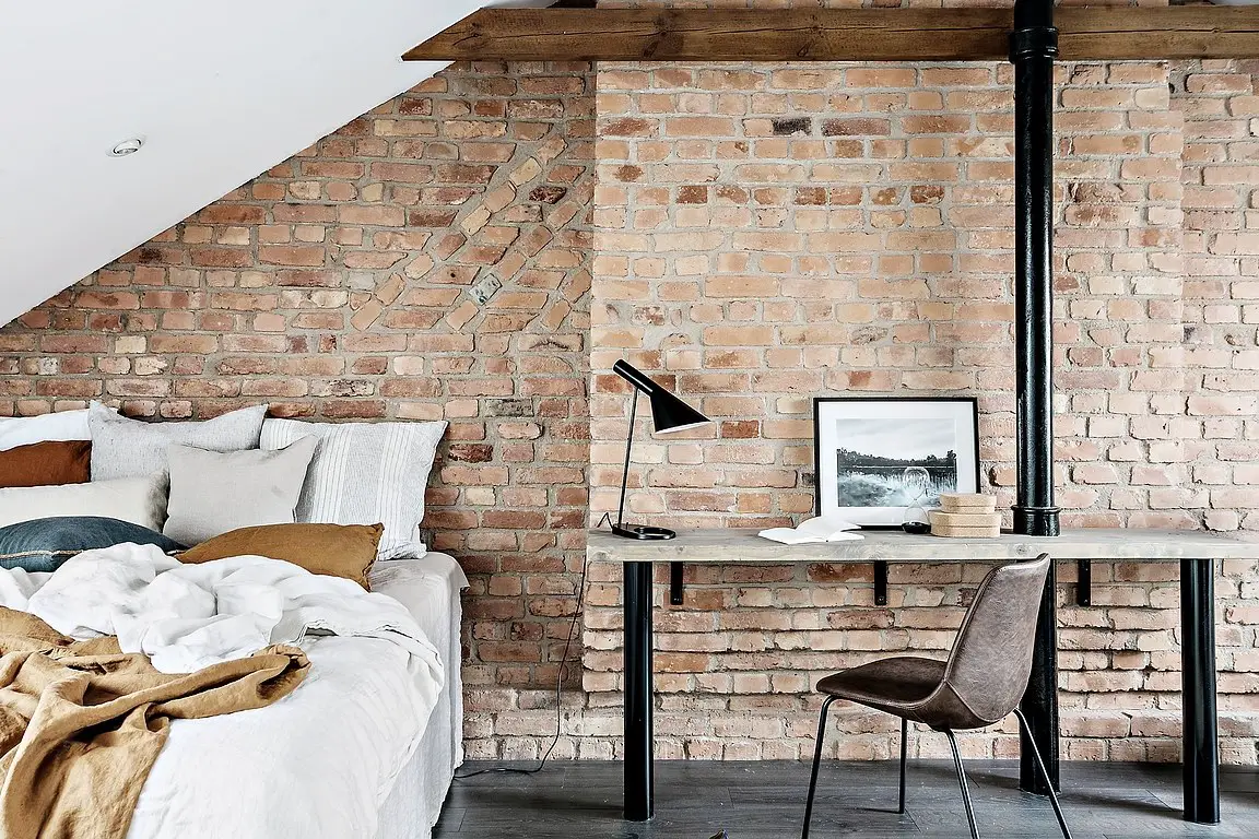 瑞典公寓巧妙改造，阁楼卧室温馨舒适-2