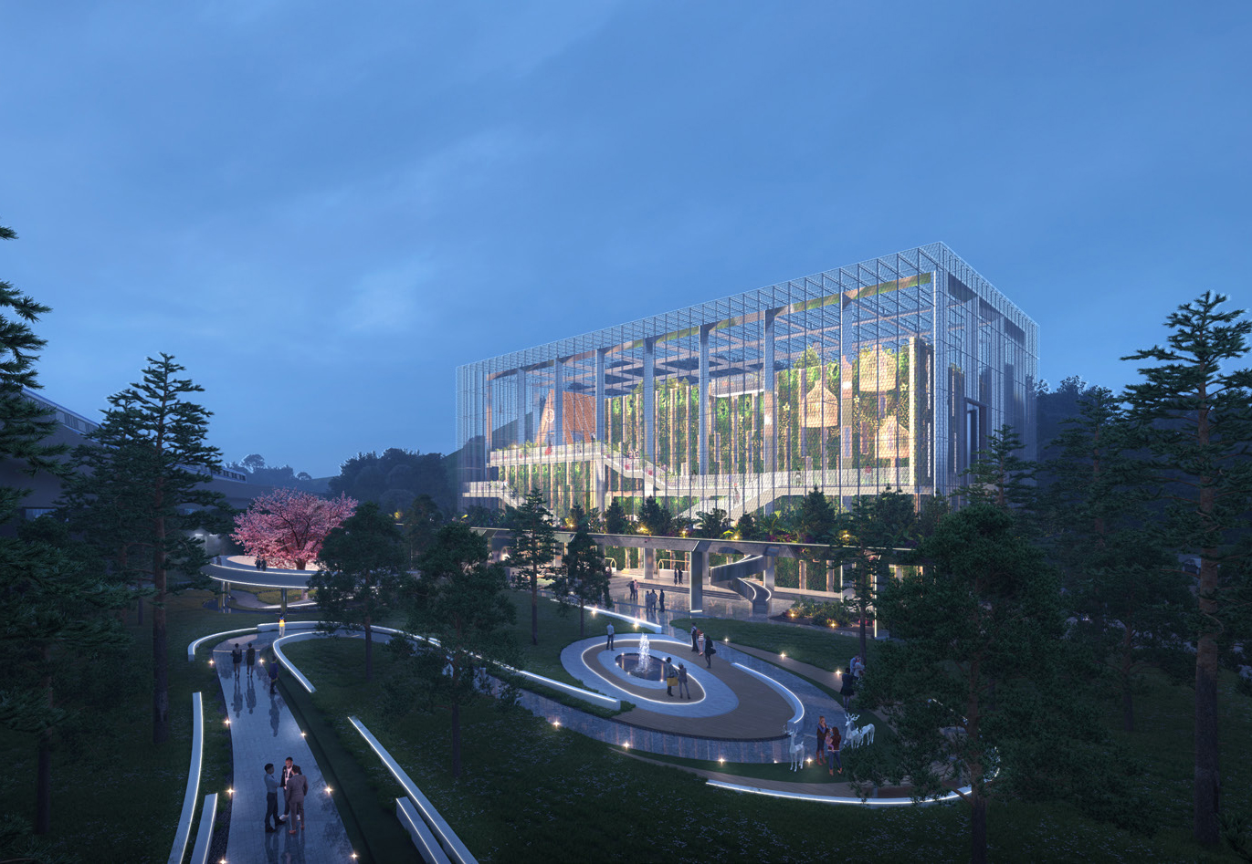 广州增城区荔湖街和黄变电站SU模型-2