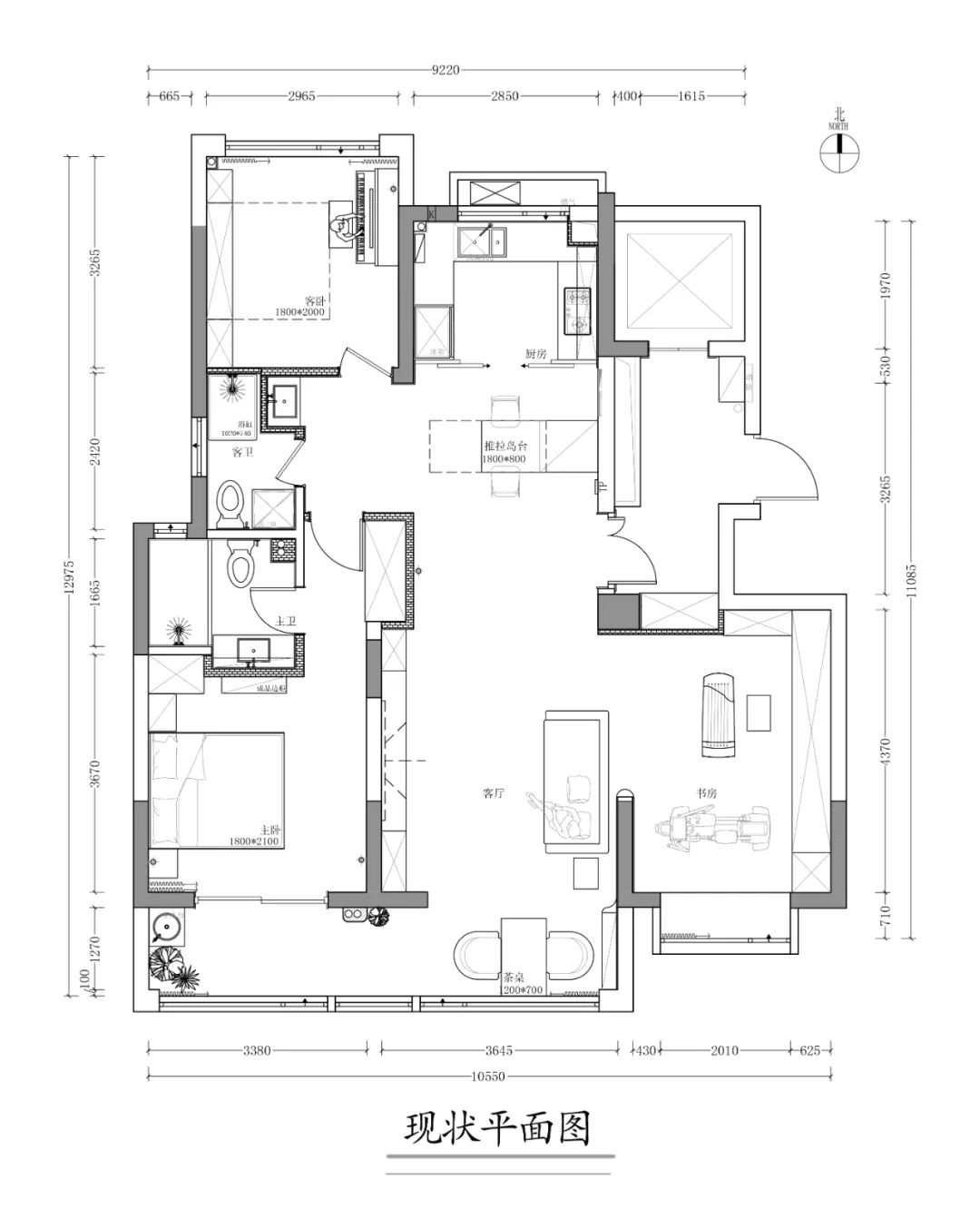 退休夫妇的趣味空间 · 120㎡一居室的毛坯房设计丨中国南京丨北岩设计-24