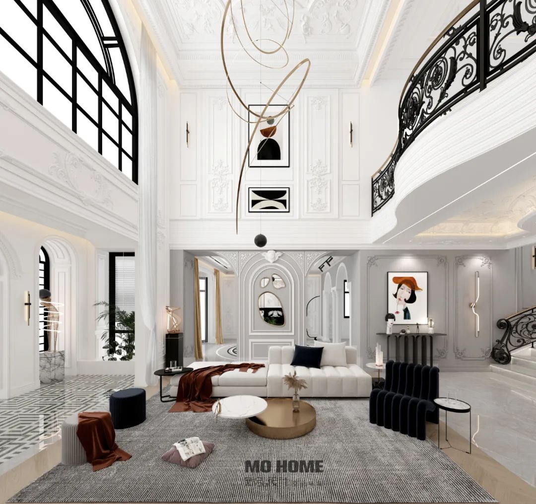 天津·武清尚清湾法式轻奢别墅丨中国天津丨默弘设计-16