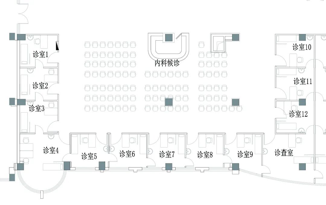 上海市肺科医院特需门诊改造项目丨中国上海丨筑博设计-19