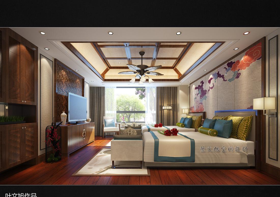 
6种风格的酒店标间 -3