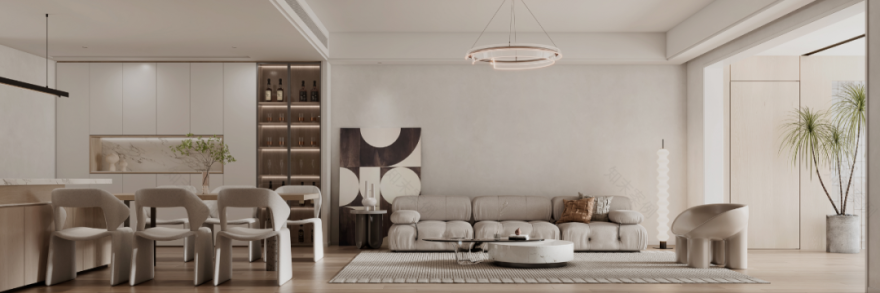 220㎡极简大平层设计丨中国娄底丨周笙笙建筑装饰设计-15