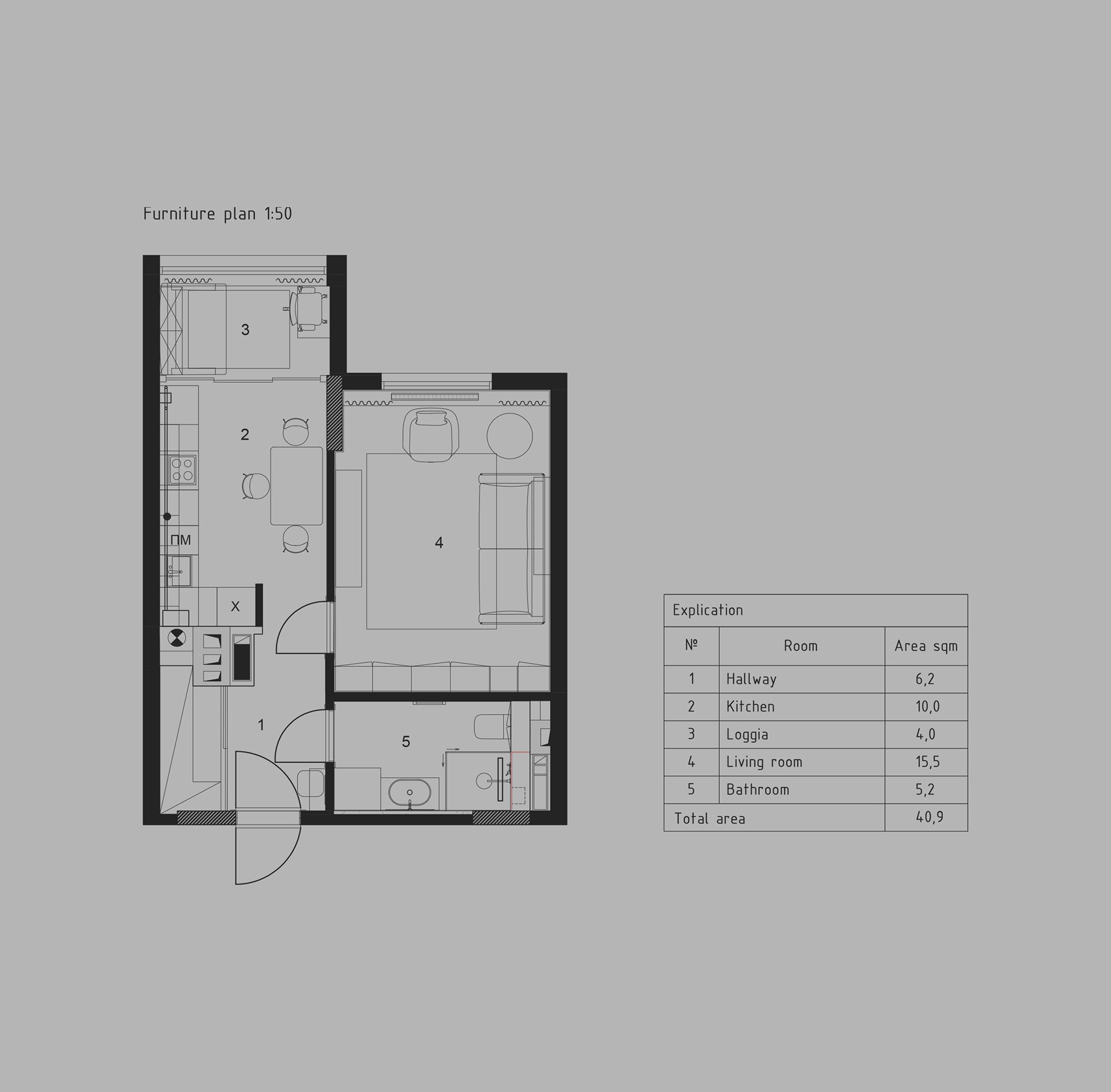 Apartment for a young women-15