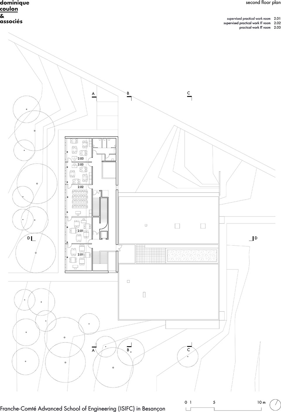 弗朗什  孔泰高级工程学院（ISIFC）新建筑设计丨法国贝桑松丨Dominique Coulon & Associés-70