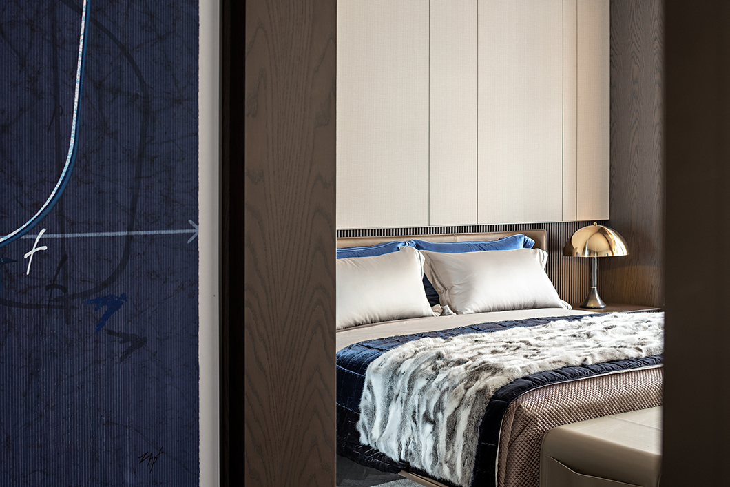 蓝调大平层 · 现代艺术与生活的完美融合丨中国台州丨壹新设计,恩嘉设计-27