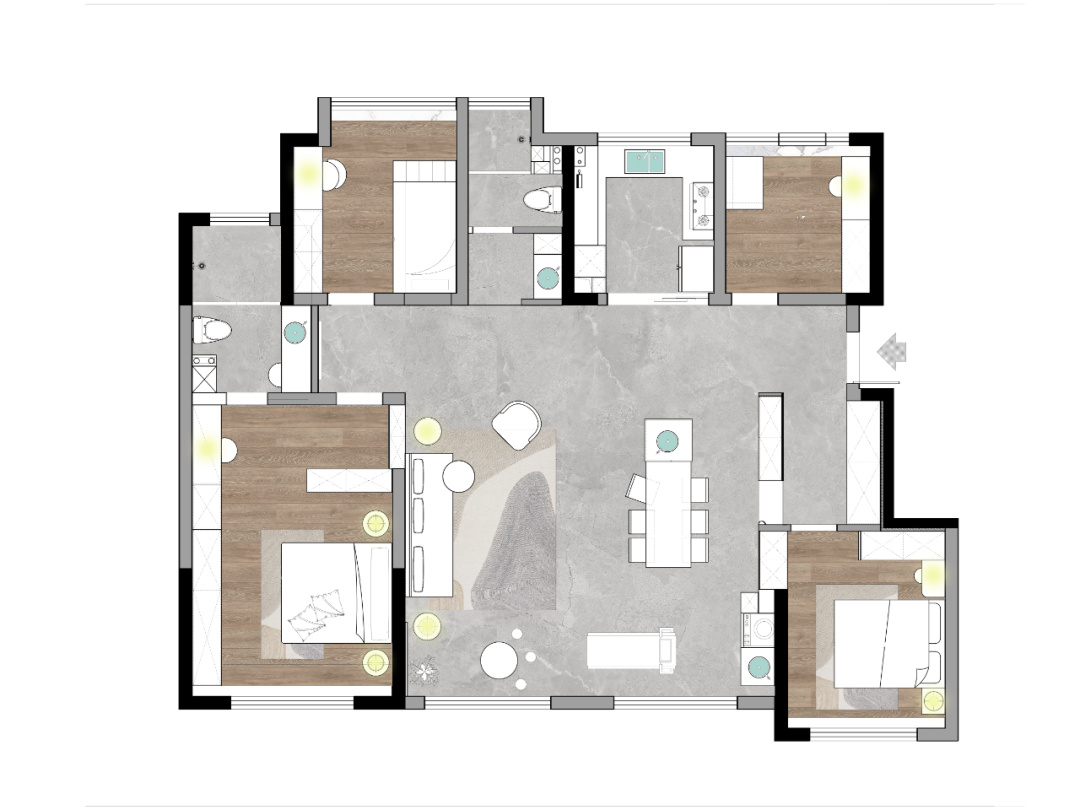 轻奢法式 · 合肥文一豪门金地住宅设计丨中国合肥丨安徽飞墨设计-63