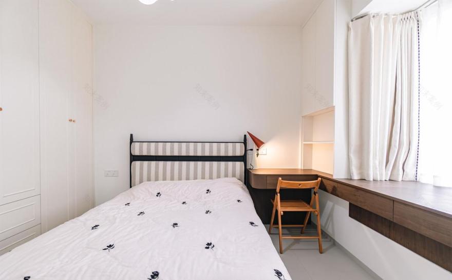 96㎡中古混搭风四居室装修-37