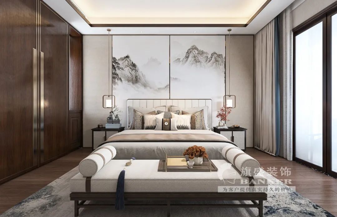 绛红之韵，山水之境——现代中式家居设计新诠释-71