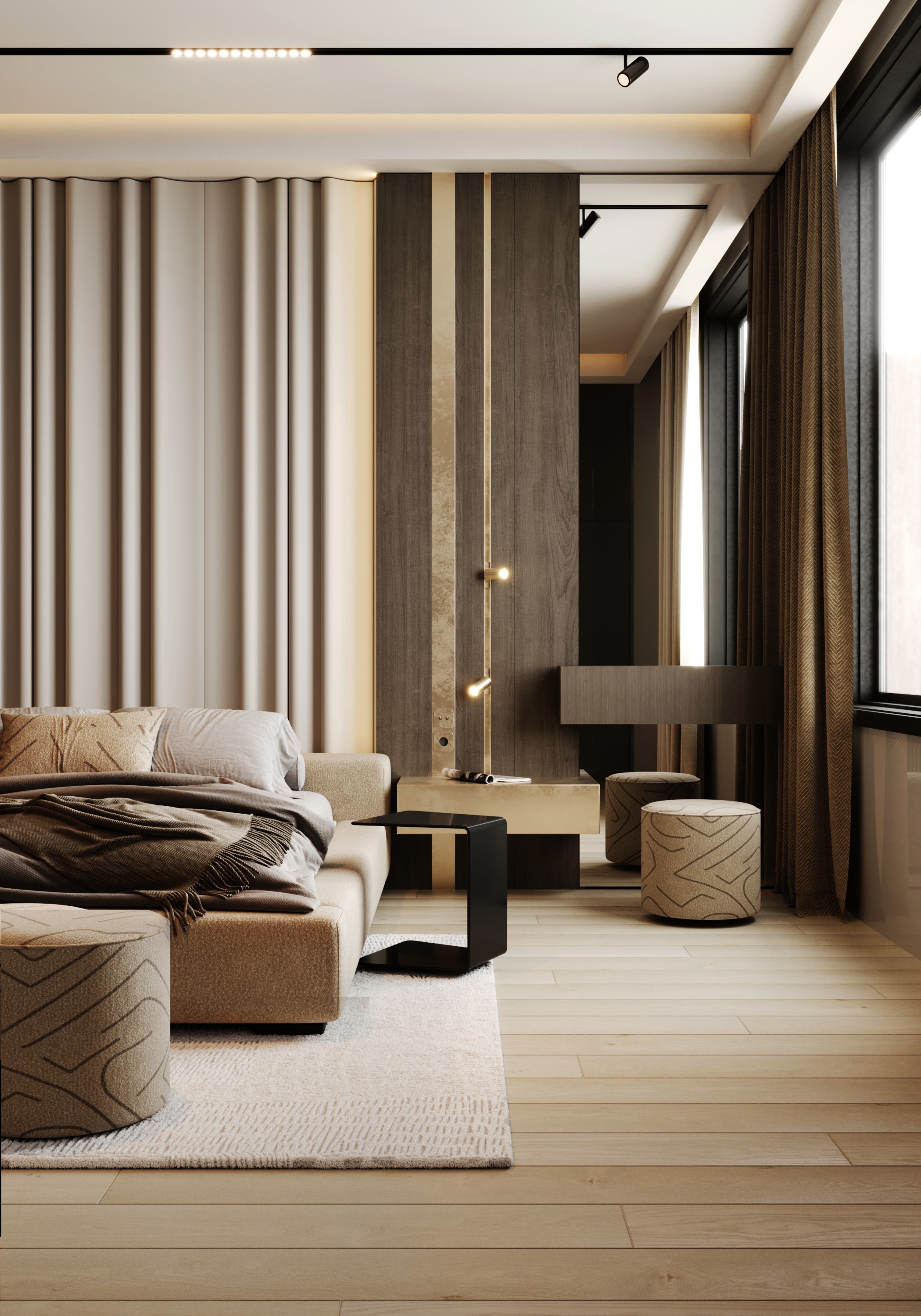 现代风格卧室设计丨沙特阿拉伯丨Alwi Jamal-7