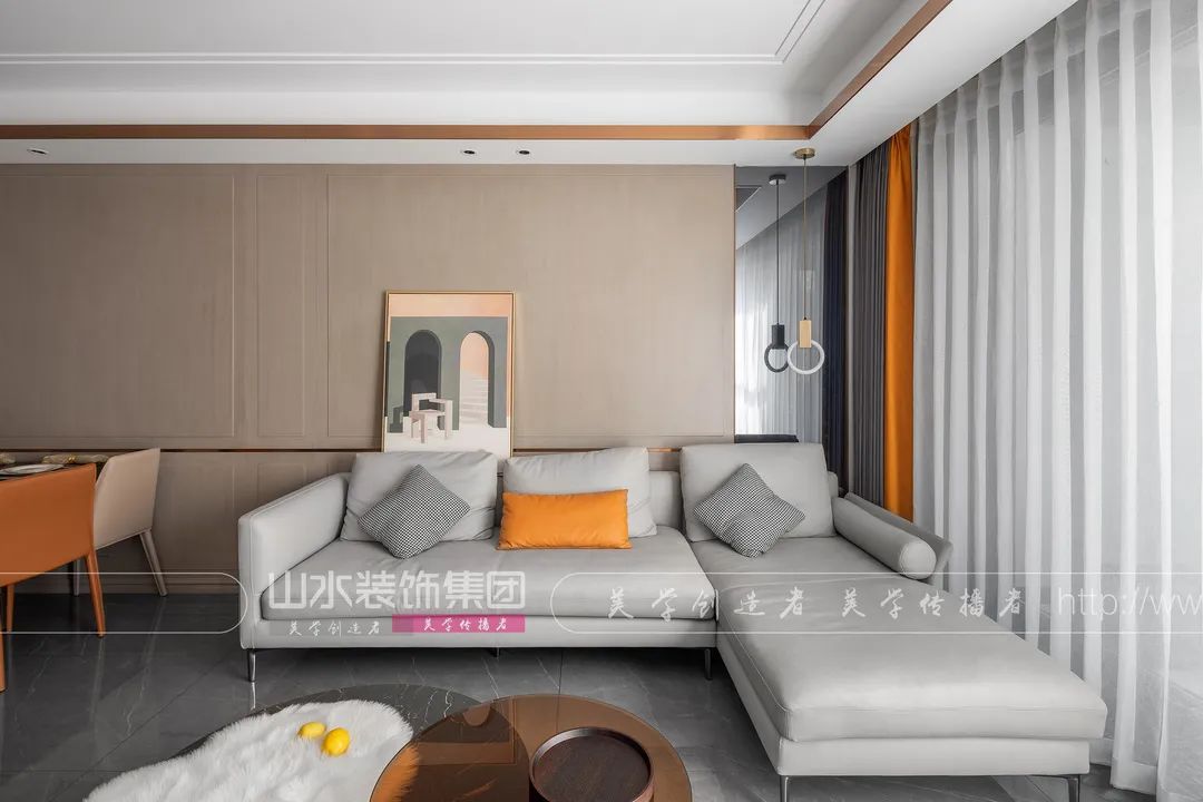 悦湖山院现代轻奢家居设计丨李森-23