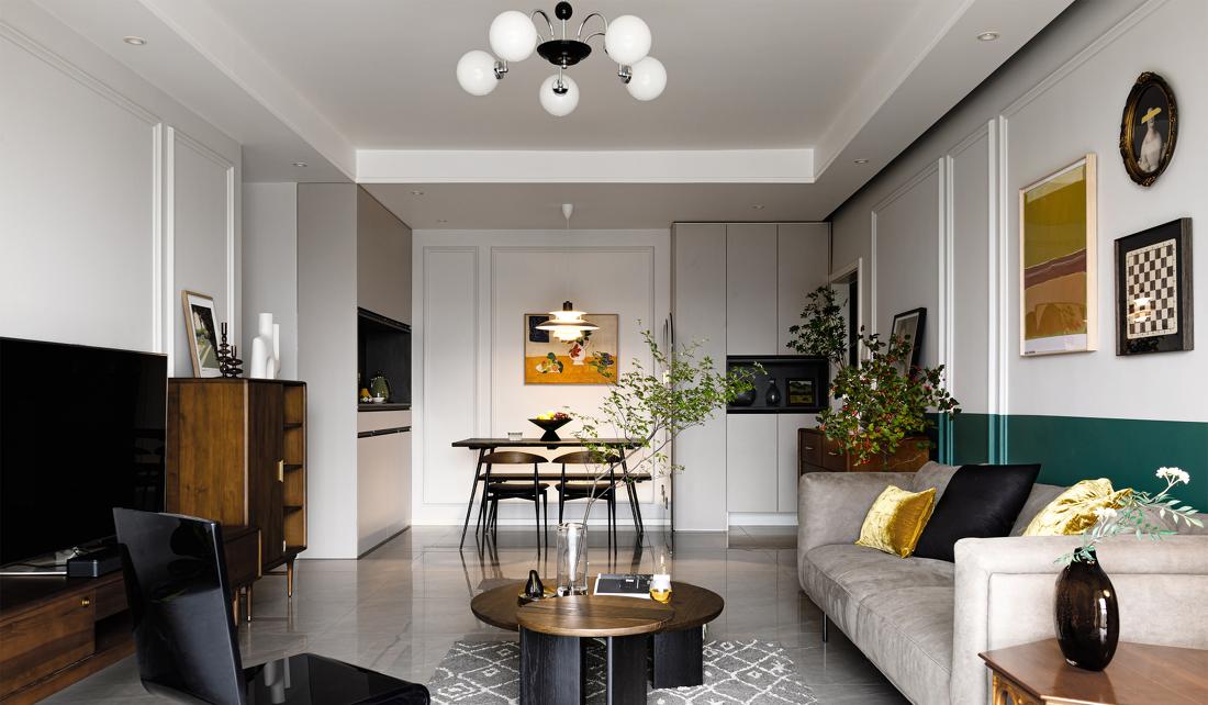 北欧复古混搭两居-21