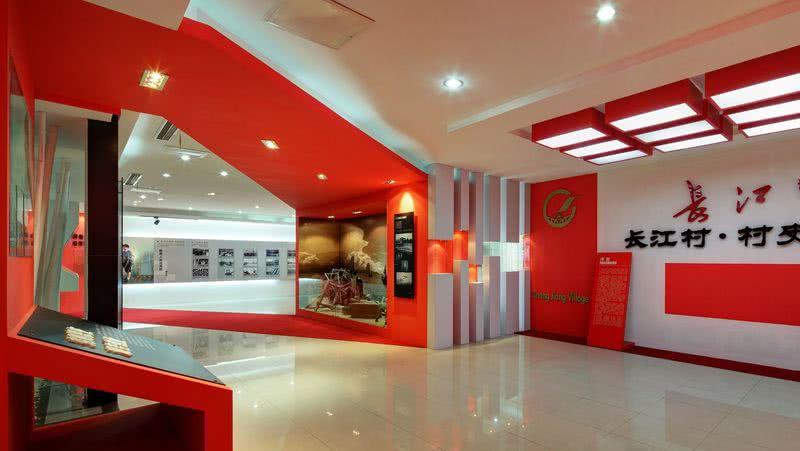 长江之路 | 长江村村史馆的红色飘带设计-6