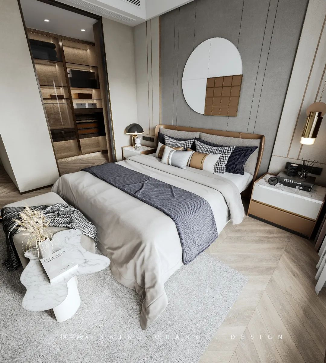 《橙熹设计》-《白云里》 | 现代北欧风格,开放空间设计,充满生活气息-79