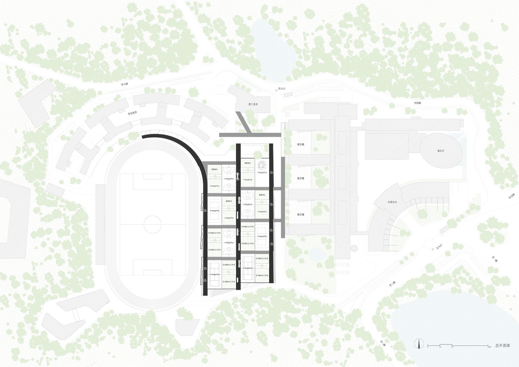 红岭高中新艺体中心丨中国深圳丨源计划建筑师事务所-141