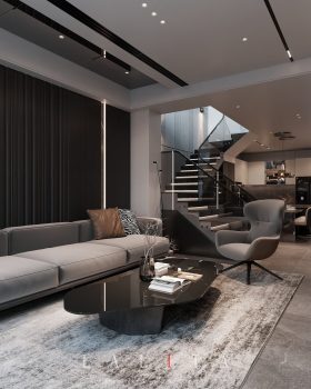 14914. Free Sketchup Living Room- Kitchen Interior