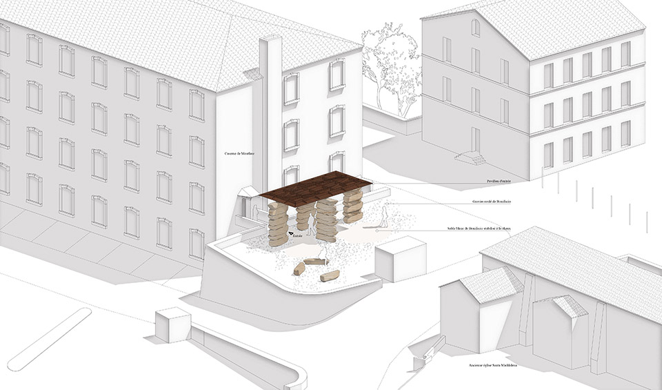 Bonifacio蒙洛军营入口前广场改造项目丨法国丨Orma Architettura-16