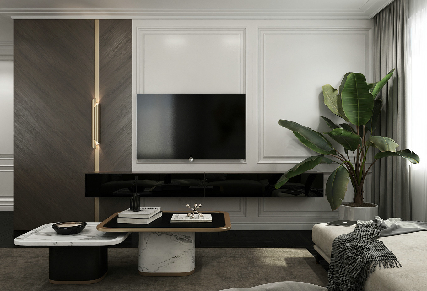 简约温馨的现代生活空间-0