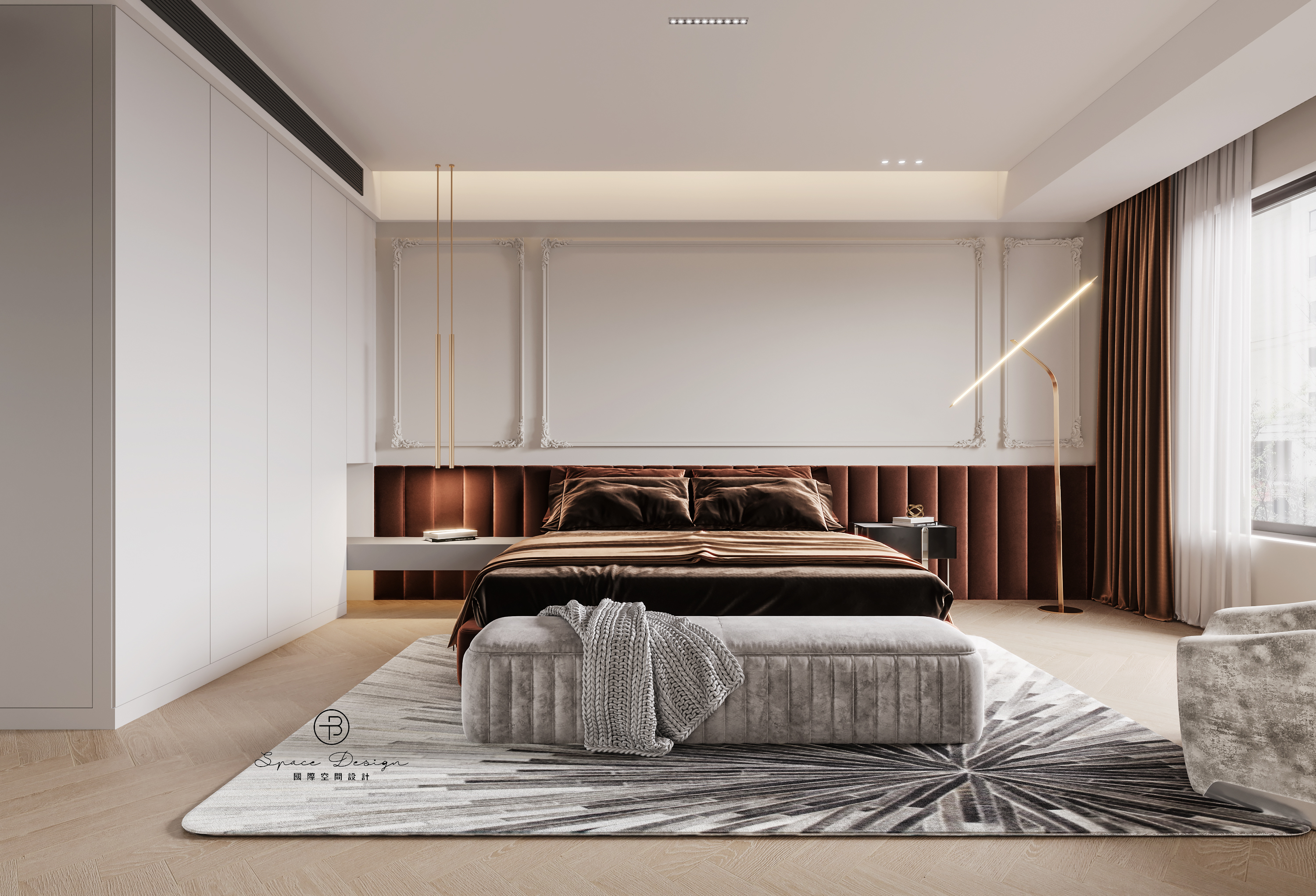 现代法式平层设计丨中国通州丨T·B 国际空间设计-16