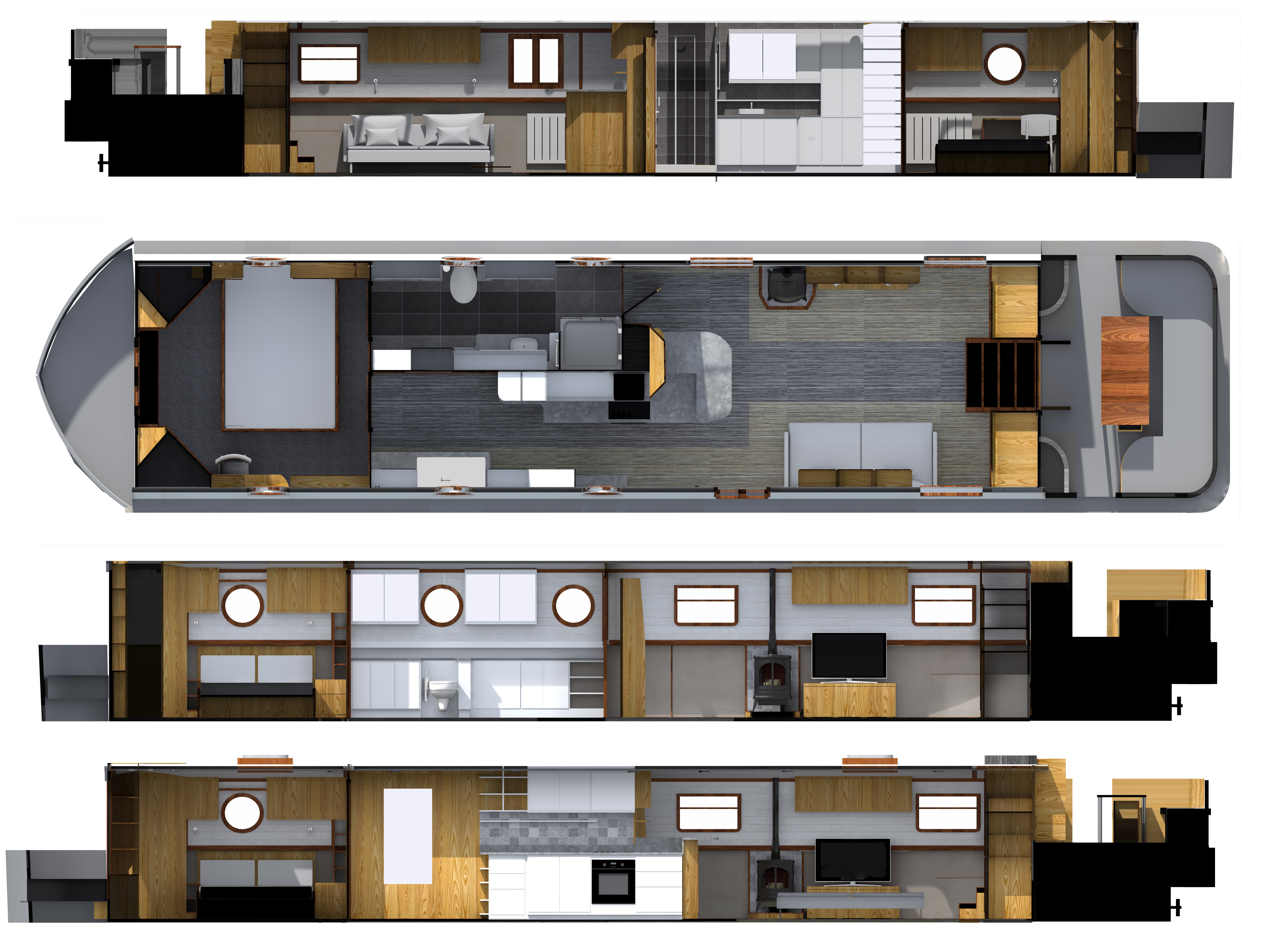 CANAL BOAT TB3 layout VCB-2