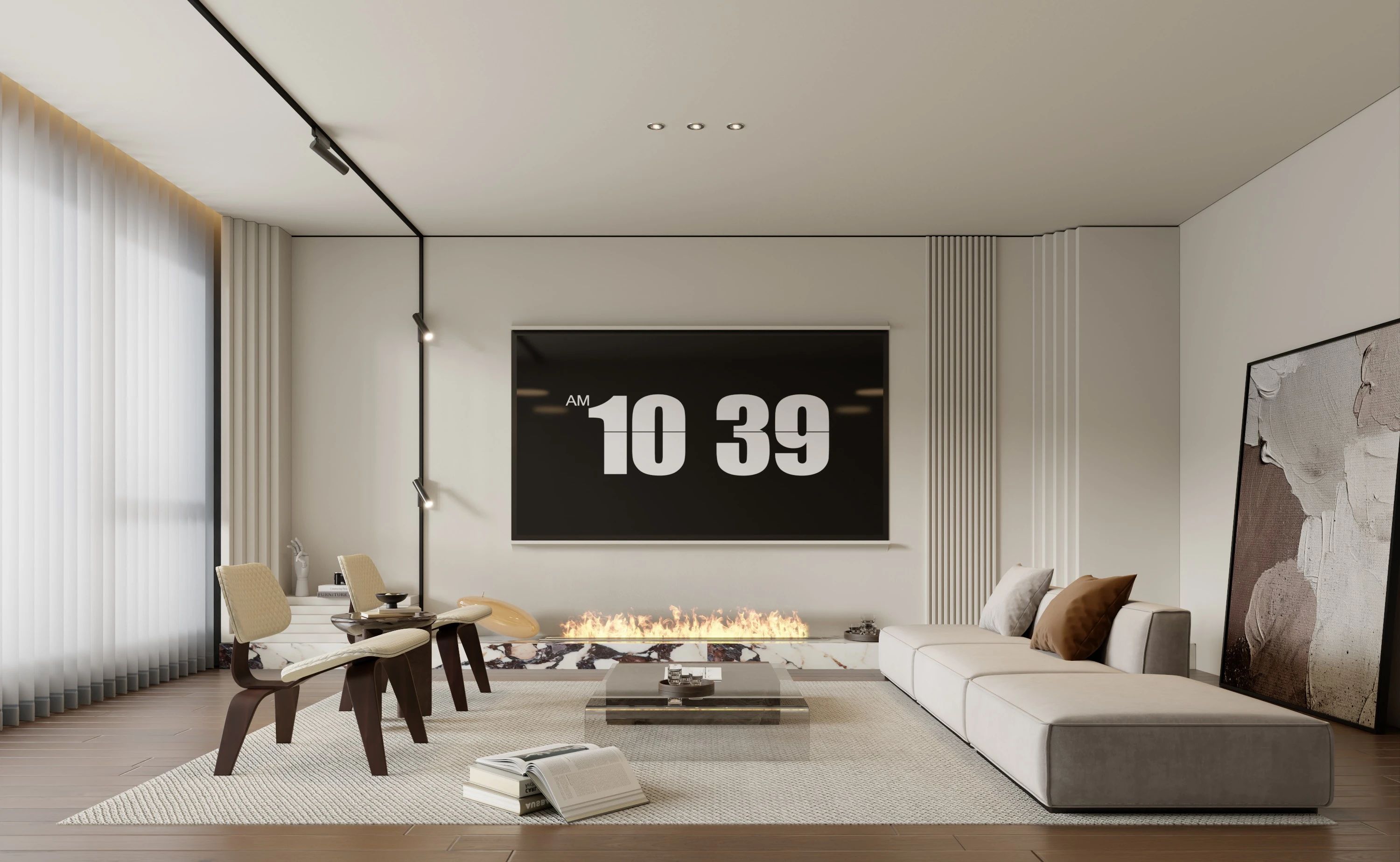 悬浮式电视背景墙设计-11