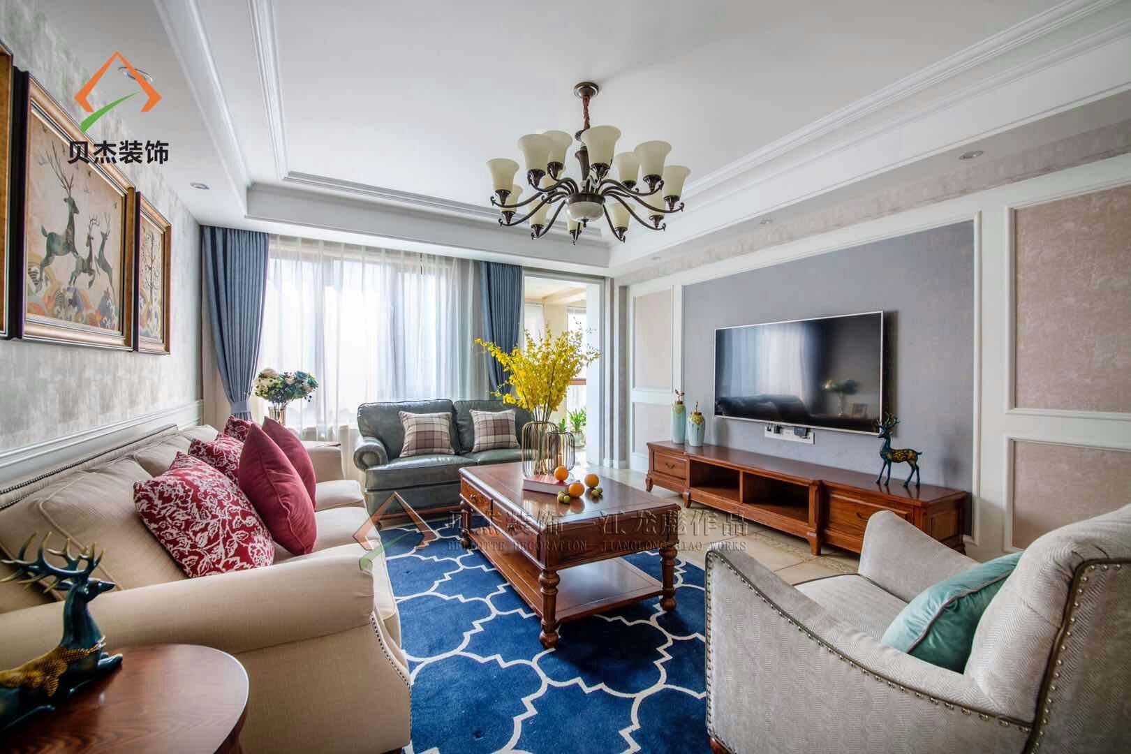 【贝杰装饰】— 天伦名苑丶美式风格《梦·绽放》-17