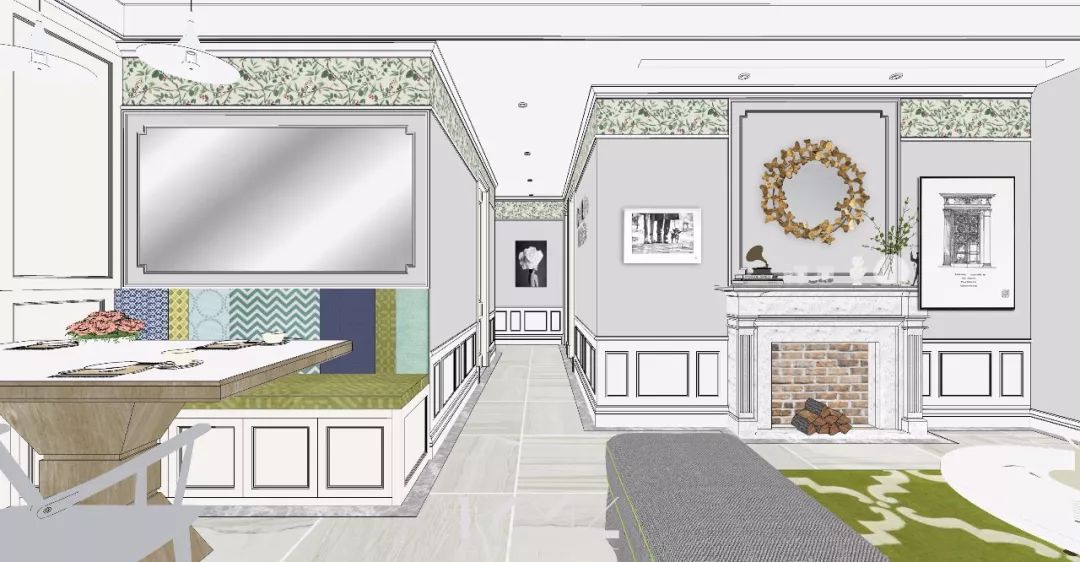 南京新城香悦澜山 124 平米美式田园风设计,温馨雅致-17