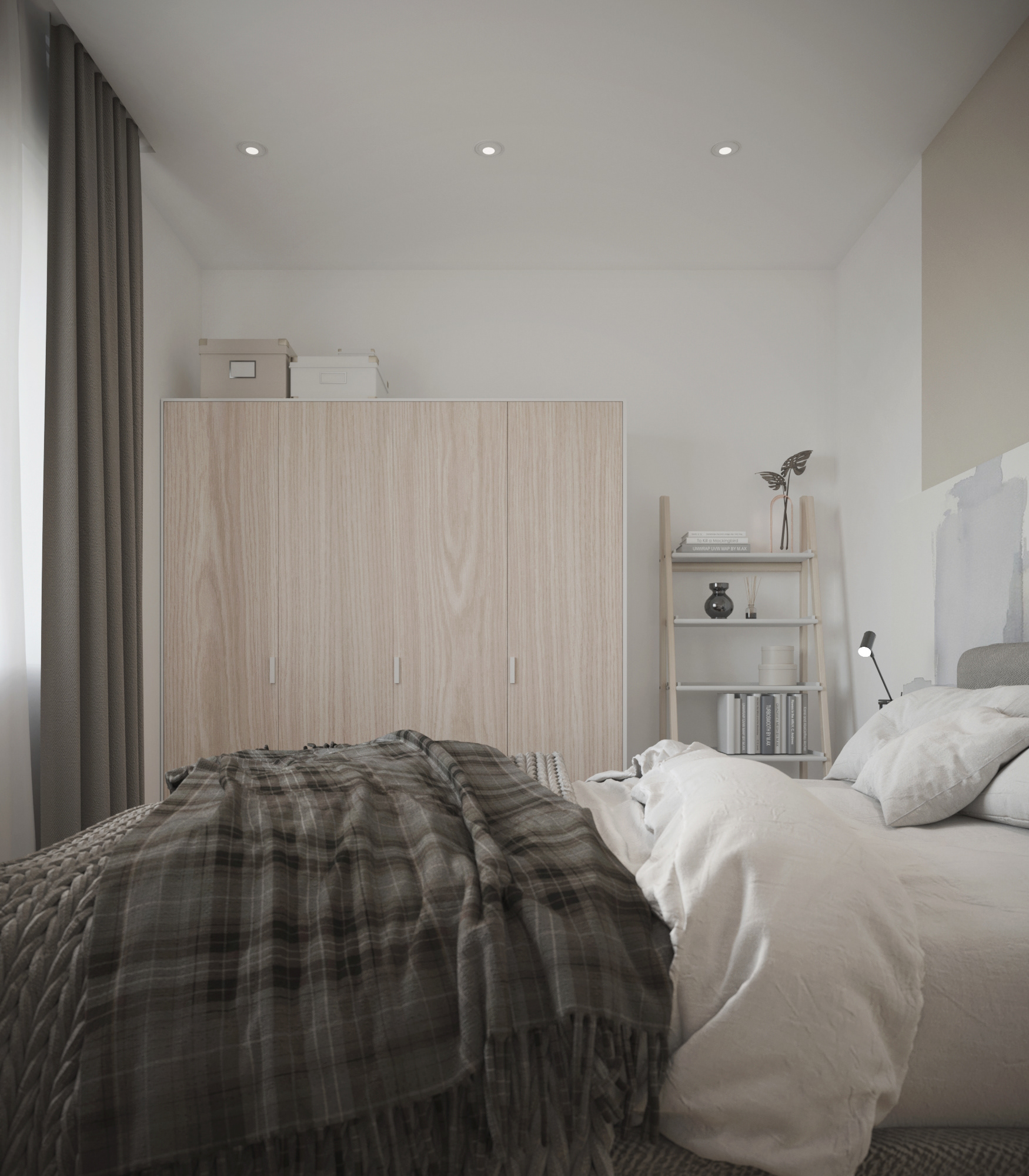 卧室室内设计丨俄罗斯莫斯科丨Alena Kokueva-8