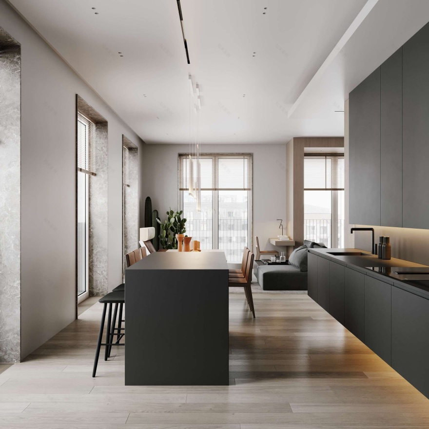 TRUBNAYA 大平层设计丨俄罗斯丨Artem Babayants 设计团队-19