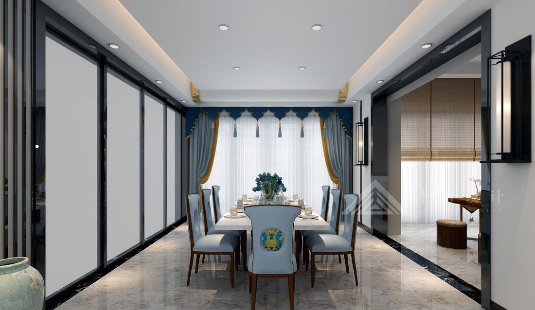 阳光栖谷翡翠园新中式复式设计-9