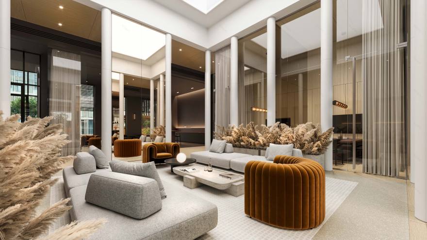 罗巴切夫斯基广场(小区门厅)丨BUROWHITE-6