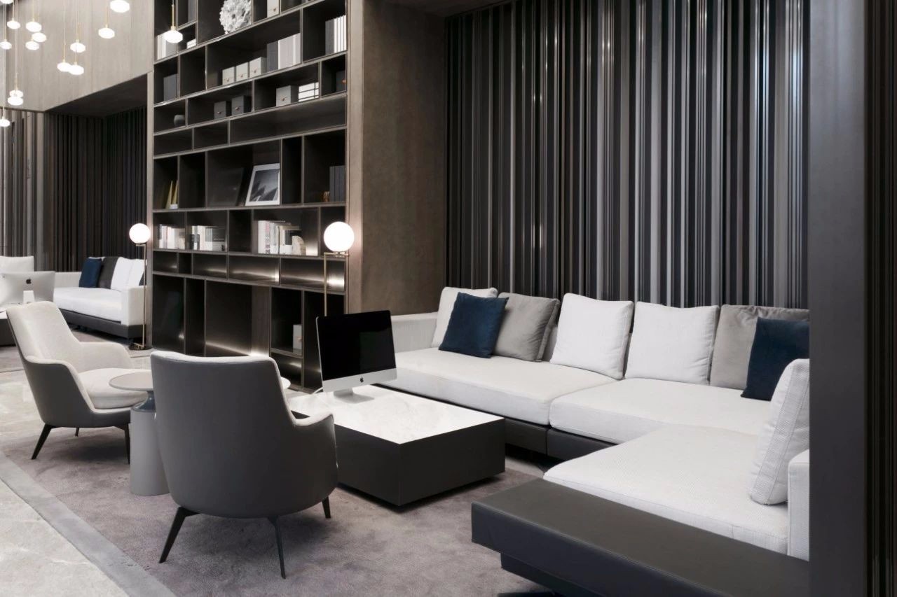 融创哈尔滨四季印象营销中心与样板房 | 东西方文化交融的现代空间设计-22