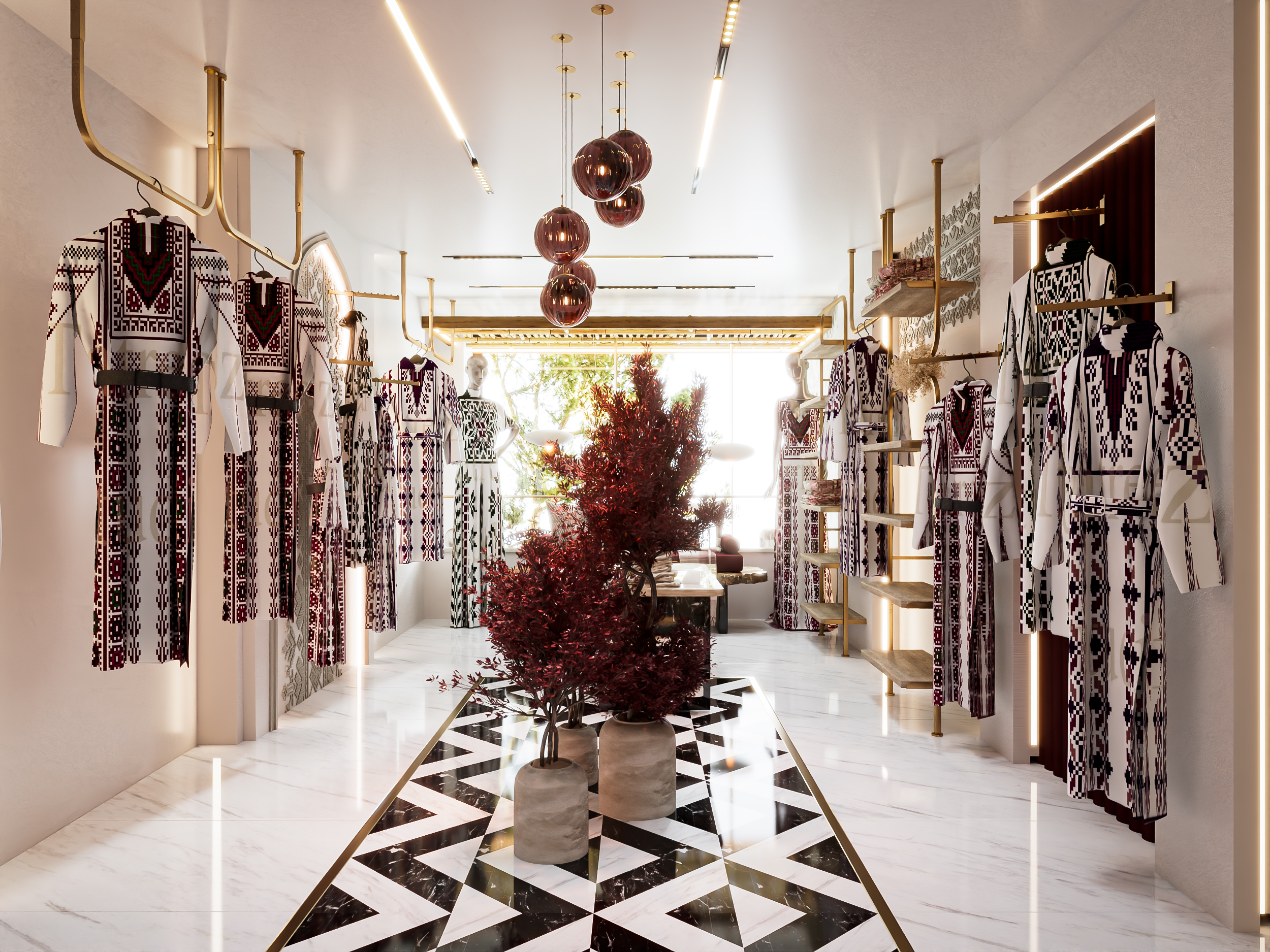 传统服装店设计丨SARA ALNAIM-10