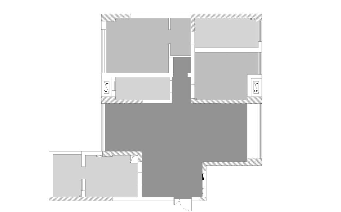 喜屋设计|| 红 | 套二空间魔法变身,定制幸福绿意生活-0
