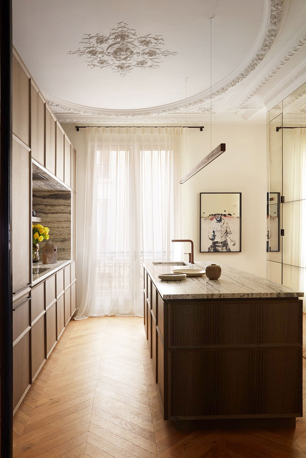 巴黎公寓的柔和优雅-8