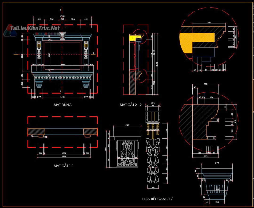 别墅古堡3层新古典设计方案（10·22m）-67