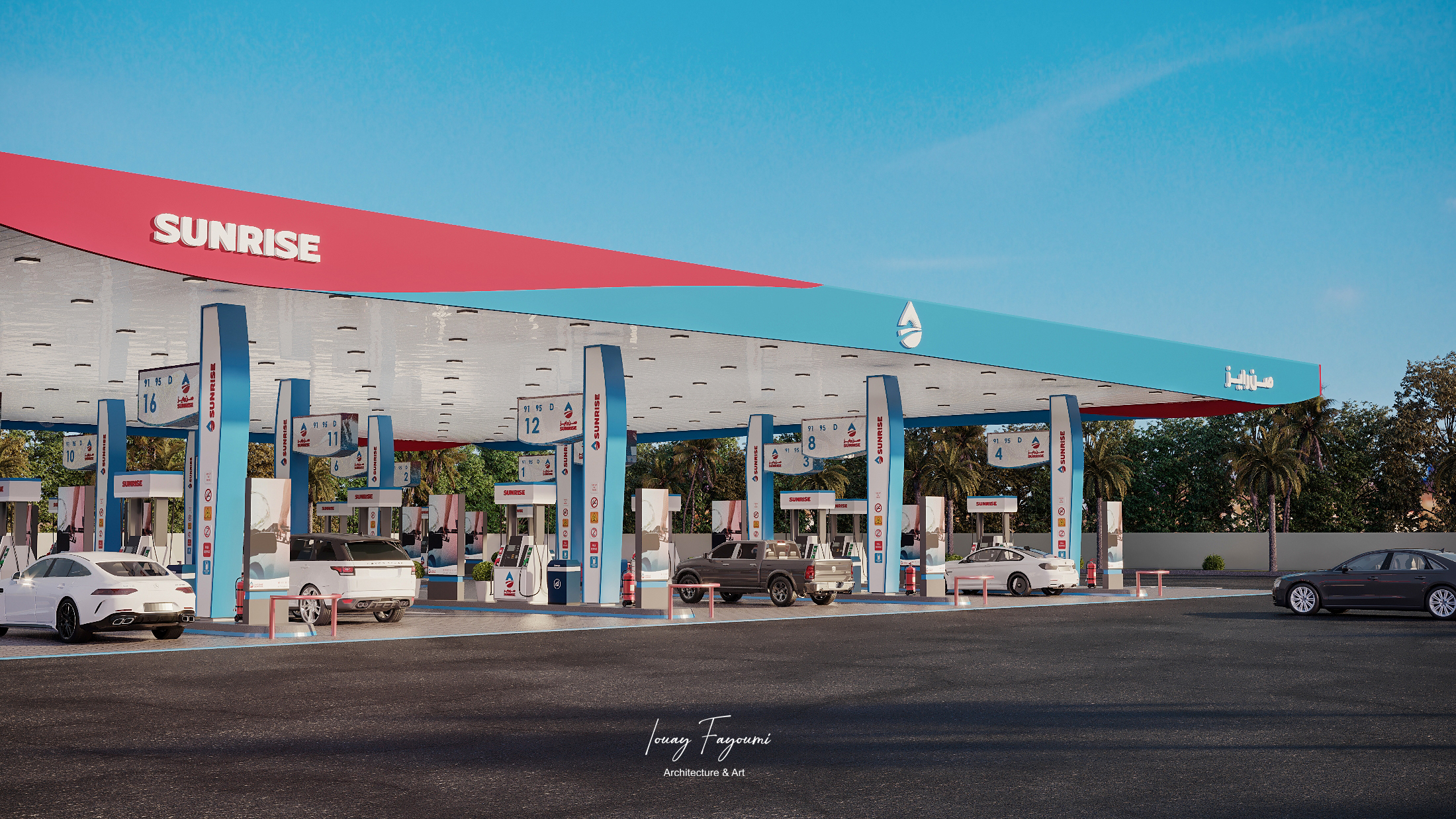 SunRise Petrol Station 加油站设计丨沙特阿拉伯-21