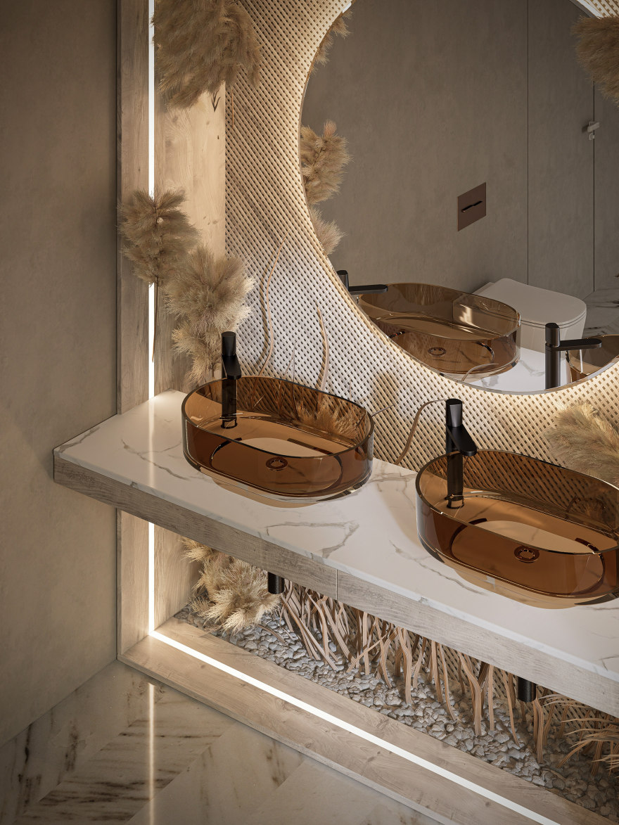 潘帕斯装饰风格启发的浴室-10