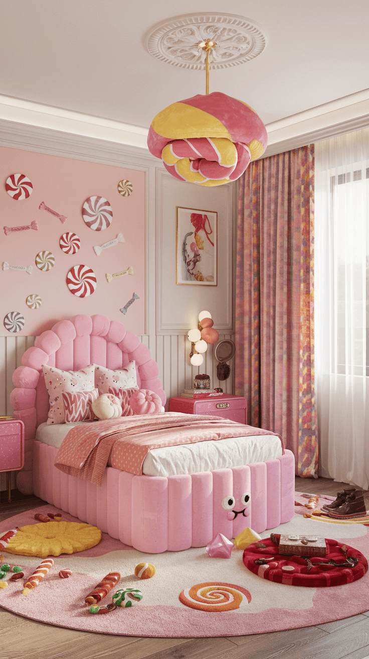 “Candyland”主题女孩房设计-45