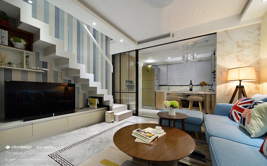 上海意科设计丨别墅丨“同进理想城”76平loft,生活是一首-2