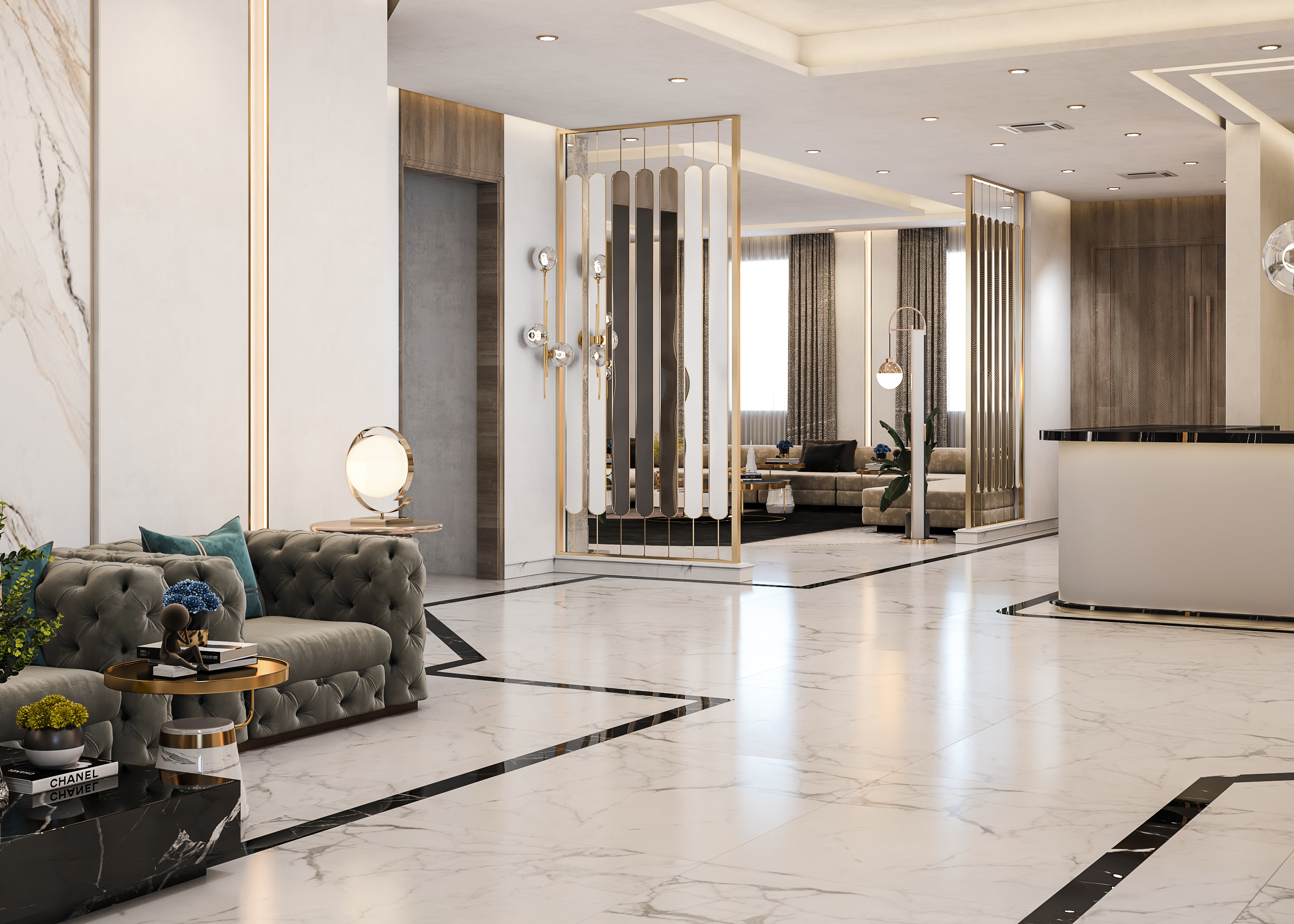 Designing a reception hall in Kuwait-23