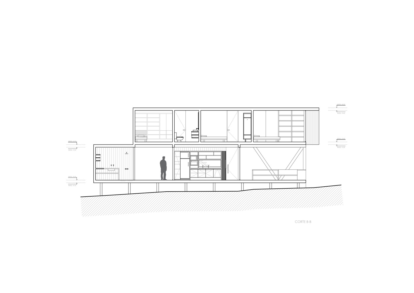 智利马坦萨斯 Harfagar House | 木结构与梯田的完美融合-30